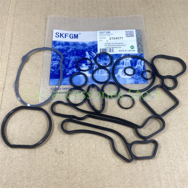 Original Engine Oil Cooler Gasket Seal Set 2724577 For Chevrolet Aveo Trax Cruze 1.6L 1.8L Orlando Sonic Croma Opel Astra Zafira
