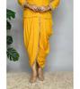 Women Designer Bandhani Print Cord Set Indian Bollywood Dhoti Kurta Top Tunic Dress