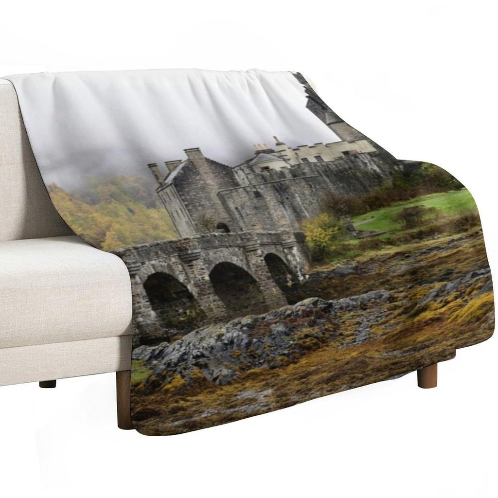 Eilean Donan Castle Throw Blanket Year Round Soft Comfortable Blanket for Home