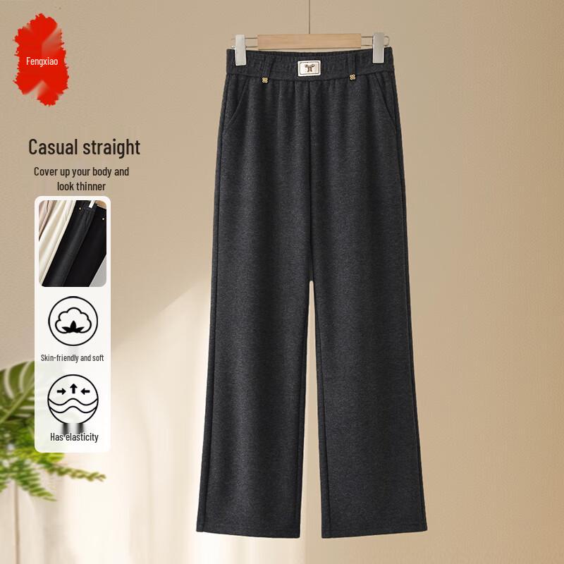

Women s High-Waisted Straight-Leg Casual Pants L