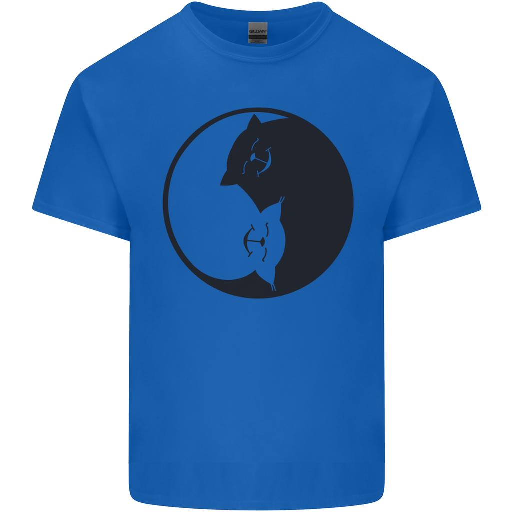 Yin Yang Cat Lover Funny Kitten Pet Unisexs Light Cotton TShirt