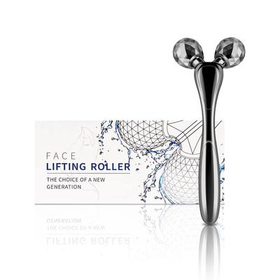 SZMDLX Facial 3D Massage Roller for Face and No Charging Face Roller for Slimming and Puffiness Prevention Roller, Y-Shaped Body, Waterproof,