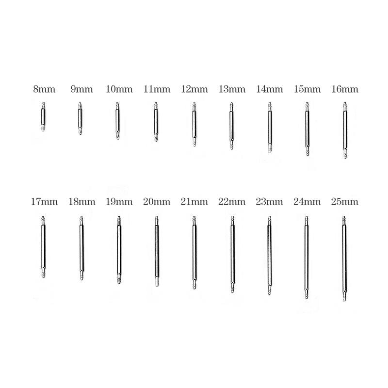 270pcs/set Strainless Steel Spring Bars Dia 1.5mm/1.8mm Length8mm - 25mm/6mm - 23mm Watchband Strap Belt Watch Repair Tools Pin
