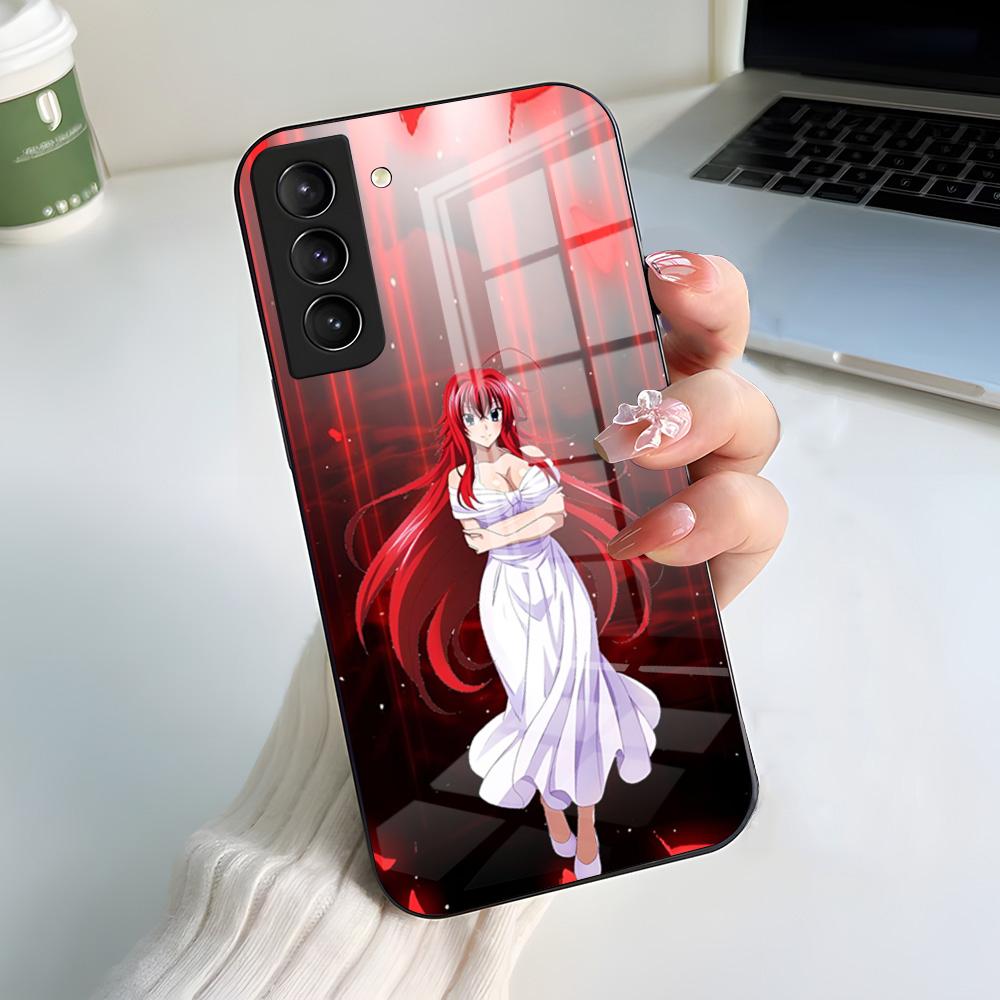 DXD Rias G-Gremory Phone Case For Samsung A56 A36 A26 A16 A15 A25 A35 A55 A14 A34 A24 A54 Glass Case