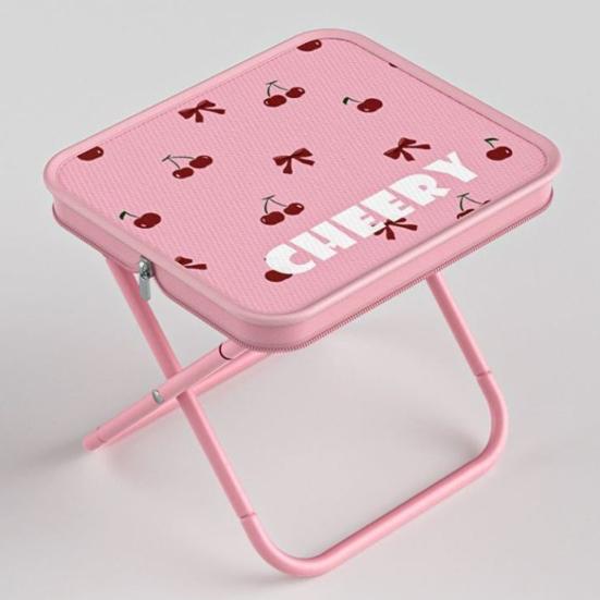 Outdoor Folding Stool with Carry Bag Portable Lightweight Heavy Duty Camping Backpacking Beach Picnic Fishing Collapsible Chair Seat