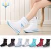 Women's Snow Boots, Flat-bottomed Medium Tube Water-proof Thickened Zipper Cotton Shoes