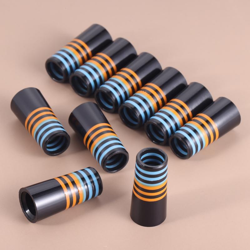 10 Pcs Golf Ferrules 9.1*30*14mm Fit For 0.355 Tip Irons Shaft Blue Orange Ring Golf Sports Ferrules Replacement Parts