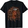 T-shirt Reine Gigi Noire Mélanine Femme Africaine Afro Fête des Mères