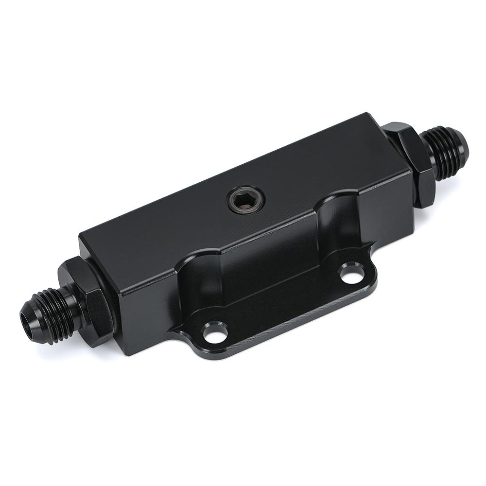 

Универсальный встроенный топливный фильтр AN6 6-AN, заготовка 60 микрон, черный алюминий, порт 1/8 NPT чёрный