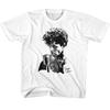 James Brown Microphone White Youth T-Shirt