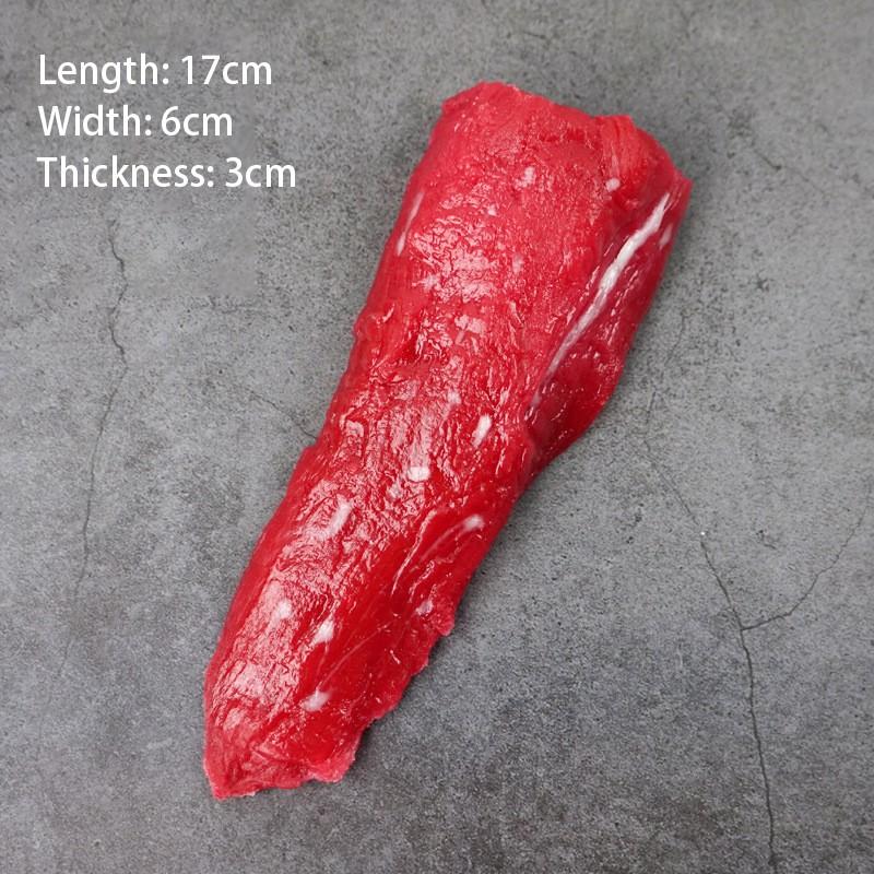 1PC Fake Food Meat Restaurant Store Shop Decor Artificial Food Fake Beef Chops Artificial Meat Meat Model Decor Props