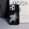 For Iphone 17 Pro Max Black Lily Phone Case For IPhone 17 Air 16 15 14 13 12 11 Pro Max Plus Silicone Shockproof Case