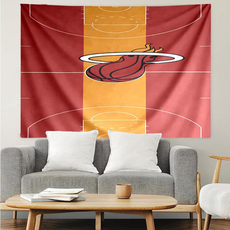Heat Team Logo Artwork Quick-Dry Tapestry Hanging for Bedroom,Livingroom, Playroom,Decor Art Room Wall Tapestry Holiday and Birthday Gifts