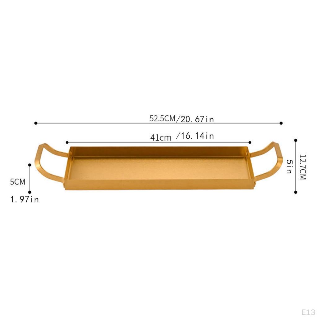Rectangular Platters Baking Pan Breading Tray Stainless Steel Sheet for Desserts Home