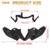 1x Gloss Black Front Spoiler Fairings Wind Deflector For Kawasaki Z900 2020-2024