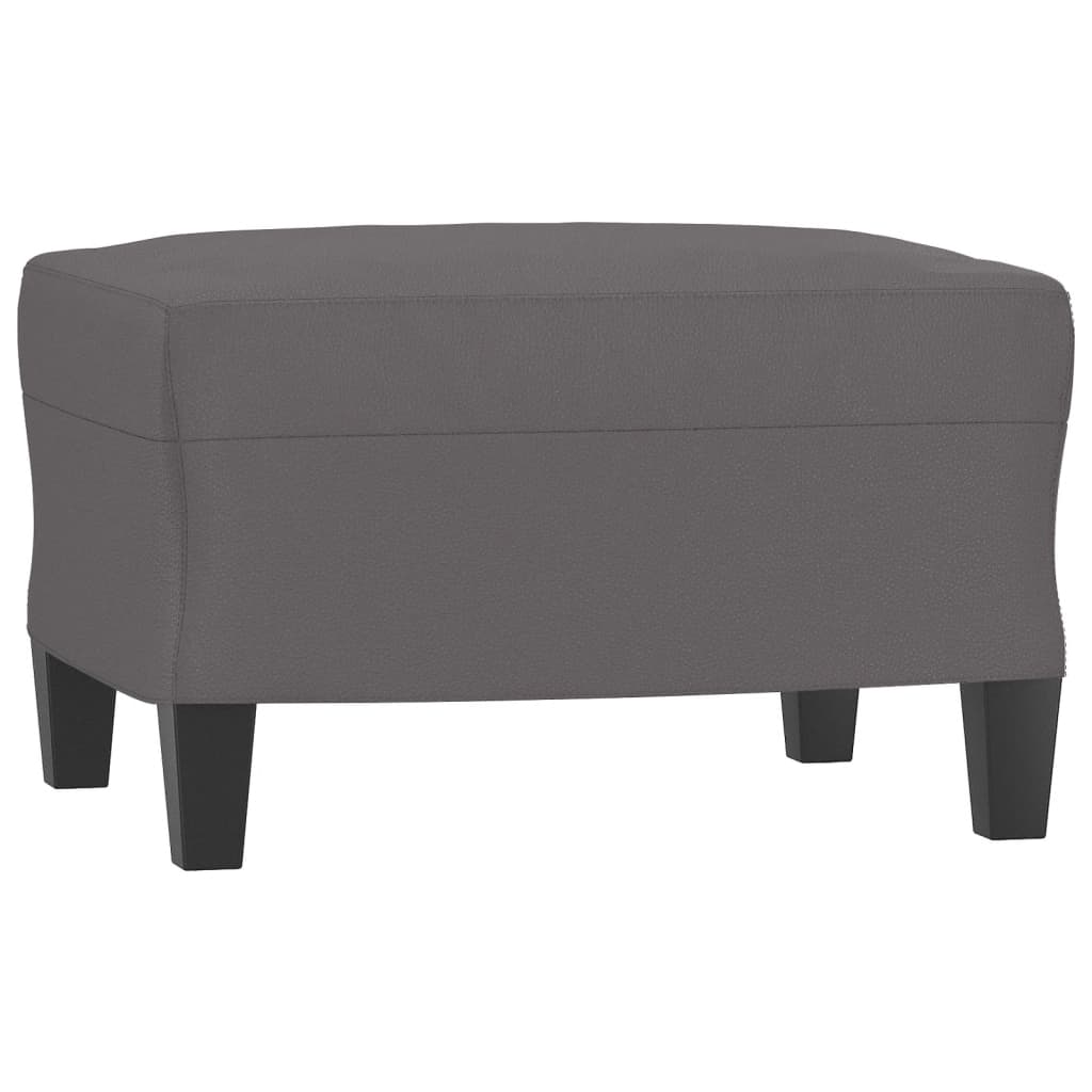 Footstool Gray 60x50x41 Cm Artificial Leather