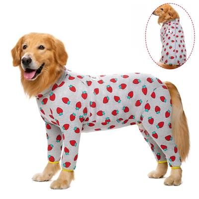Miaododo pamuk büyük köpek giysileri pijama orta köpek kostümü tulumlar köpekler için giysi 2020 erkek kadın tam kapalı göbek