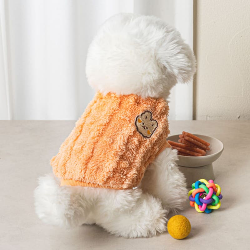 [Domácí mazlíček] Útulný zimní maketový obrázek S s broskvovou