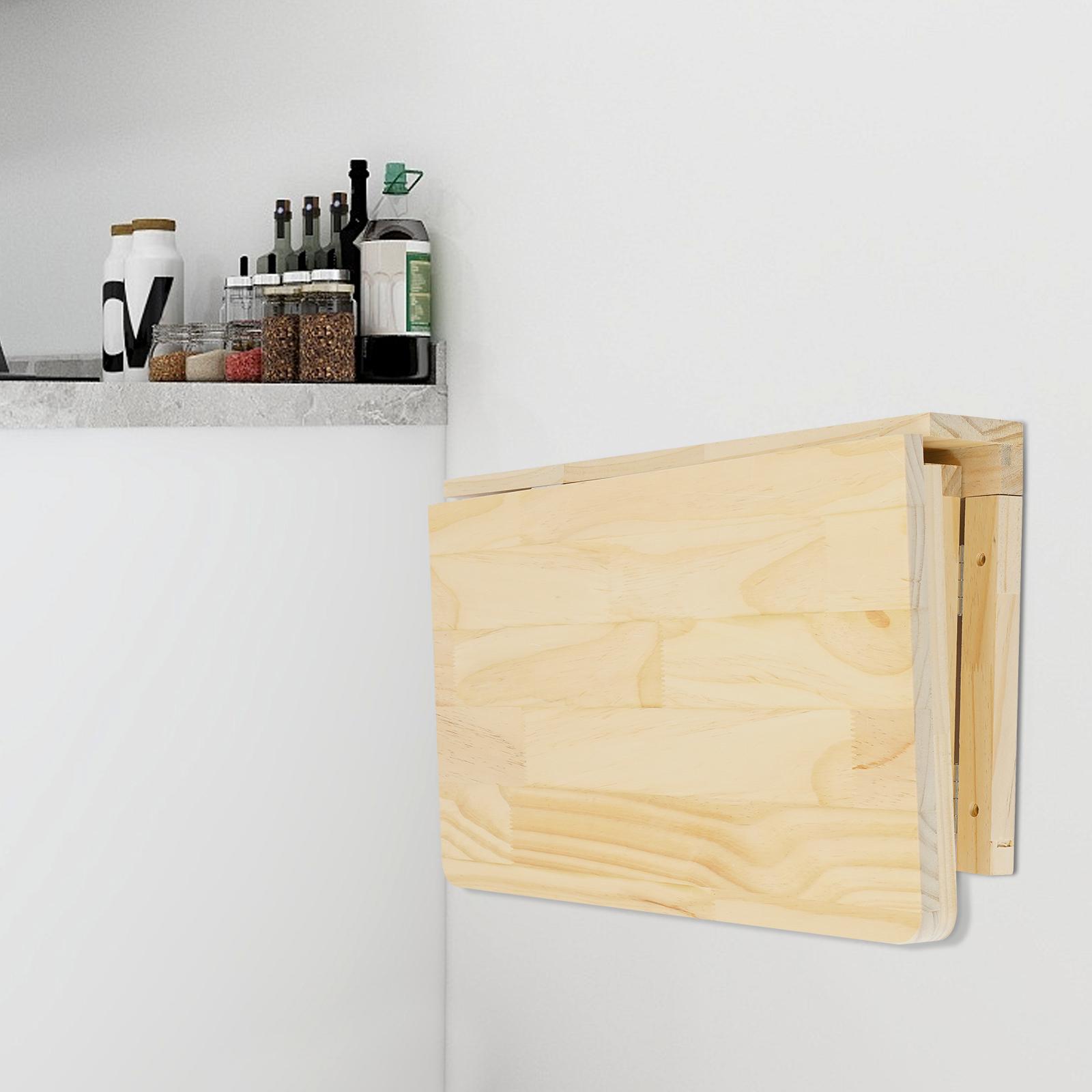 Компактный настенный складной стол 80x60 см, стол с откидной столешницей из массива сосны, складной настенный стол для кухни, прачечной