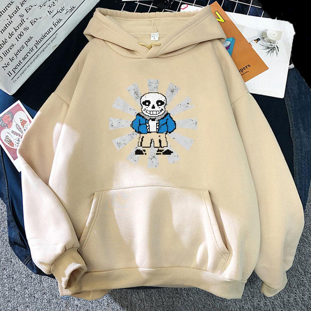 Game Undertale Sans 2025 New Hoodie Cartoon Print Fleece Cute Sweatshirt for Autumn/Winter Unisex Clothing Sudaderas Pullovers