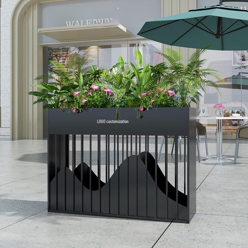 Yunduo Outdoor Wrought Iron Planter Box