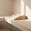 Sauna Headrest Slatted Pillow Unfinished Wooden for Bath