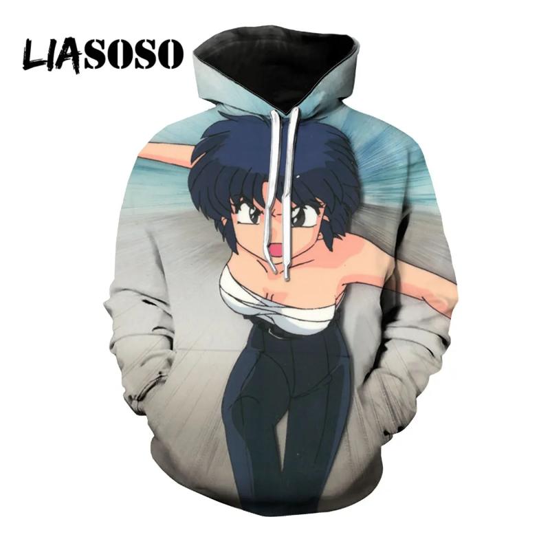 

LIASOSO 3D Print Anime Ranma 1/2 Kawaii Tendou Akane Hoodies Women Men s Pullover Streetwear Harajuku Fitness Casual Top Clothes 6XL