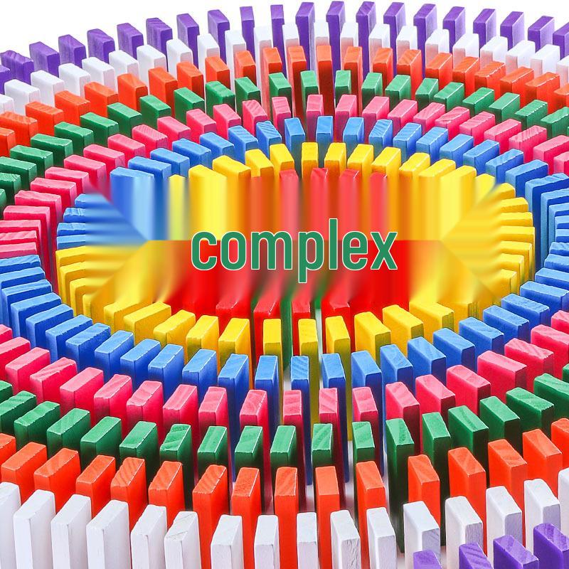 Set di Domino Colorati in Legno da 120 Pezzi per l'Educazione Precoce e lo Sviluppo delle Abilità