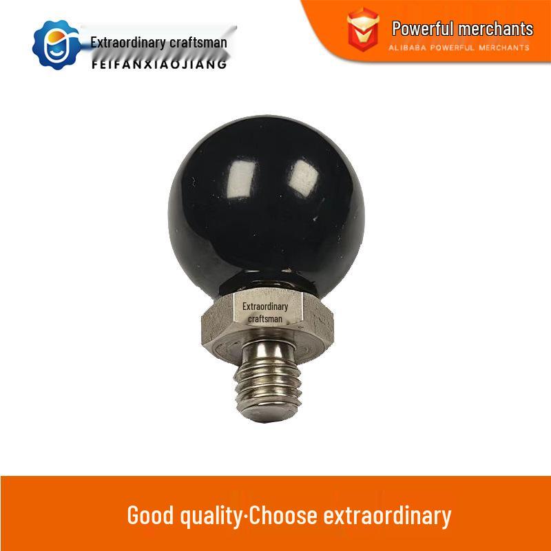 Bakelite Rotary Handle Ball PBG/E-PBG6*20 HAJ91, Spherical Ball, Sizes 6/8/10, Bright Finish