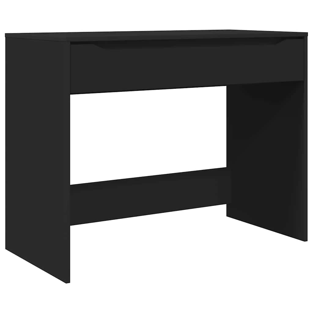 Desk Black 100 X 50 X 78 Cm Particleboard