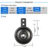 Bilhorn Autohupe 12V Auto Elektriskt Horn Mini Elektriskt Metallhorn 105db Universal för motorcykel
