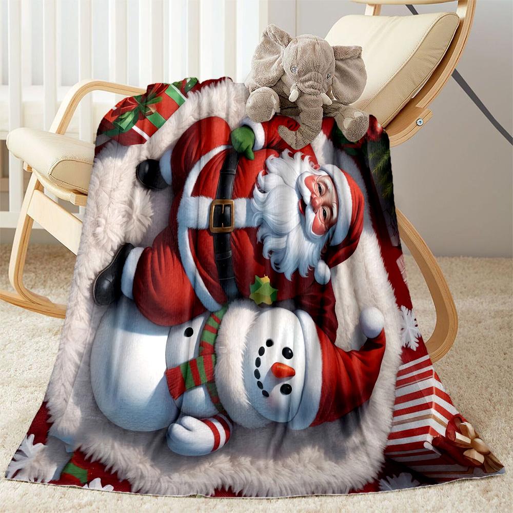 Christmas 31 Blanket Soft & Cozy Great for Office Picnics Seaside All-Season Use Modern Perfect Gift for Relatives and Friends