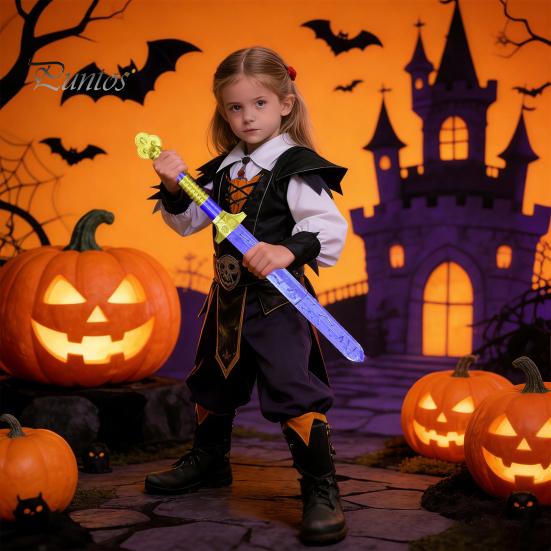 Unique Personality Cosplay Prop Anime Weapons Costume 3D Printed 18.5" Purple Weapon Authentic Looking for Halloween Dress Up Accessory Gifts