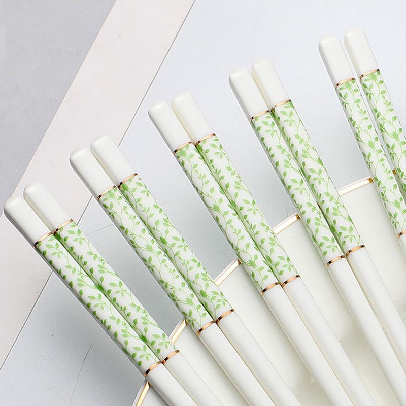 High-Temperature Resistant Luxury Macaron Color Ceramic Chopsticks - Easy To Clean