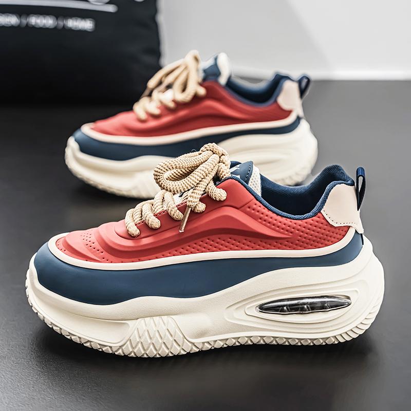 Новые модные мужские туфли Four Seasons Low Top удобные дышащие повседневные кроссовки 39 синийкрасный 2959₽
