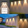 HONGYAN Solar Lights, Outdoor Fence Lights, Sensor Lights, Entryway Lights, Garden Lights, 1500mAh High Capacity, Ultra-Bright Nameplate Lights, No