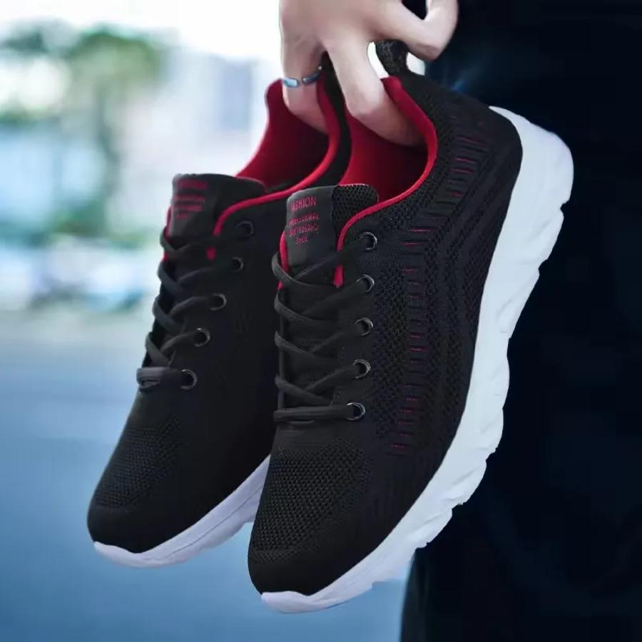 Sports Men Running Jogging Shoes Casual Sneakers Outdoor Lace Up Breathable Mesh Light Tennis Outdoor Walking Tenis Masculino