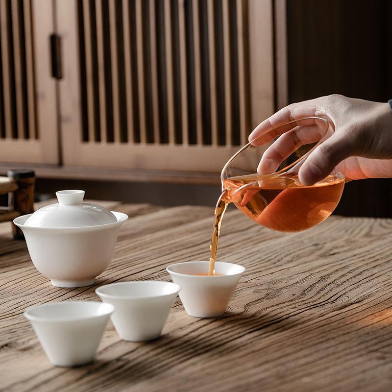 6-piece Outdoor Travel Tea Set, Convenient Tea Set, Quick Guest Cup, Home Car Mounted Kung Fu Tea Set