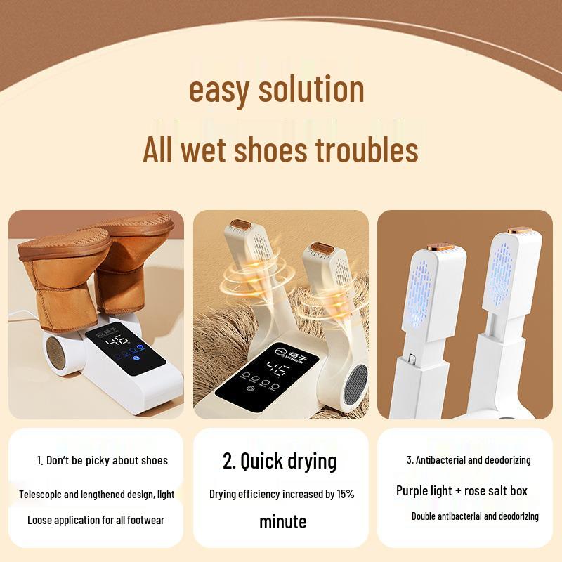 Multi-Function Smart Shoe Dryer with Timer and Deodorizing Sterilizer