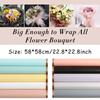 20 Sheets 9 Colors Flower Wrapping Paper Waterproof Gold Edge Bouquet Wrapping Paper Half Transparent