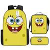 Spongebob Squarepants Children'S School Bag Male And Female Students Backpack Kindergarten Cute Cartoon Backpack Pencil Bag