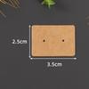 Blank Kraft Paper Earring Display Cards for Jewelry Packaging