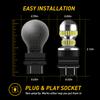 AUXITO 2Pcs Canbus BA15S P21W LED Bulb Car Light 1156 1157 BAY15D P21/5W Backup P21W T20 7443 7440 LED Bulbs Tail Parking Lamp Dome Lights 6