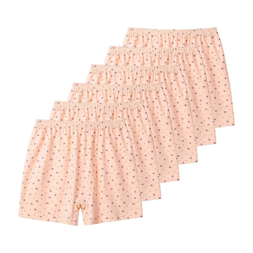 6 PEÇAS Roupa Íntima Feminina Tamanho Grande XL 2XL 3XL 4XL 5XL Confortável Respirável Calcinhas Calcinhas Largas Feminino Algodão Boxer Shorts