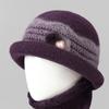 In the elderly hat women winter new mother-in-law hat old lady old lady plush warm wool hat