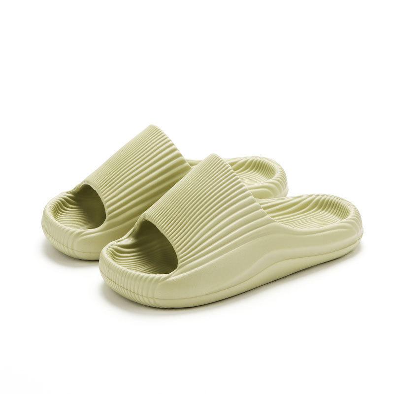 

Ванная комната крутые тапочки женские летние домашние для помещений банные мягкая подошва eva домашние бесшумные полосатые тапочки мужские 40/41 зелёный