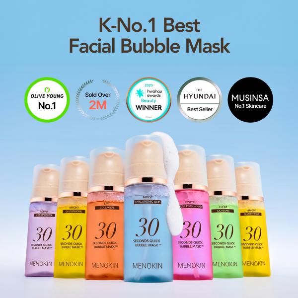 [TREASURE X MENOKIN] 30-Sec Bubble Mask Trio Set + OT10 Photocards & ID Photos (Limited Edition)