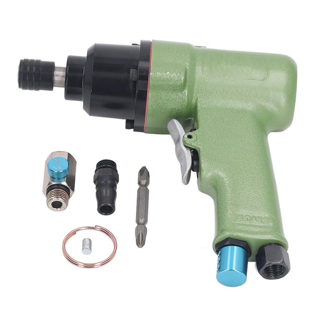 Pneumatic Gun Screwdriver with Silencer Alloy Steel Air Impact Screwdriver for Furniture Assembly