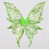 Glittery Butterfly Wings for Costume - Gold Stamp Elastic Strap Accessory for Party Cosplay Photography