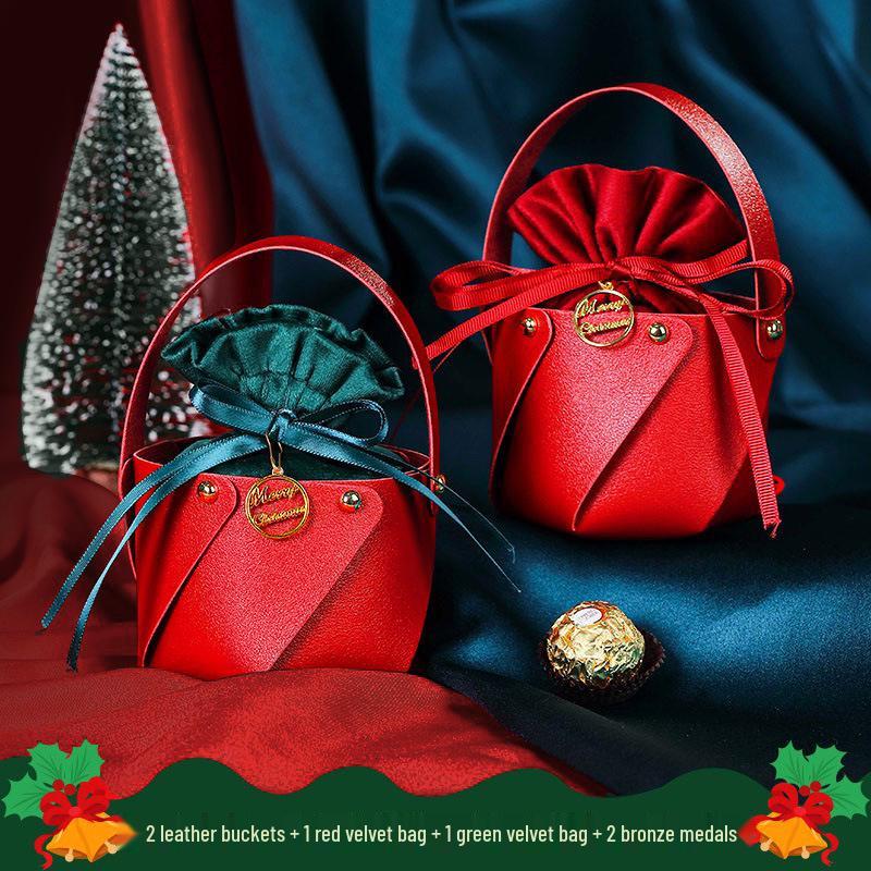 Creative Christmas Eve Apple Candy Gift Box: Small Decorative Packaging